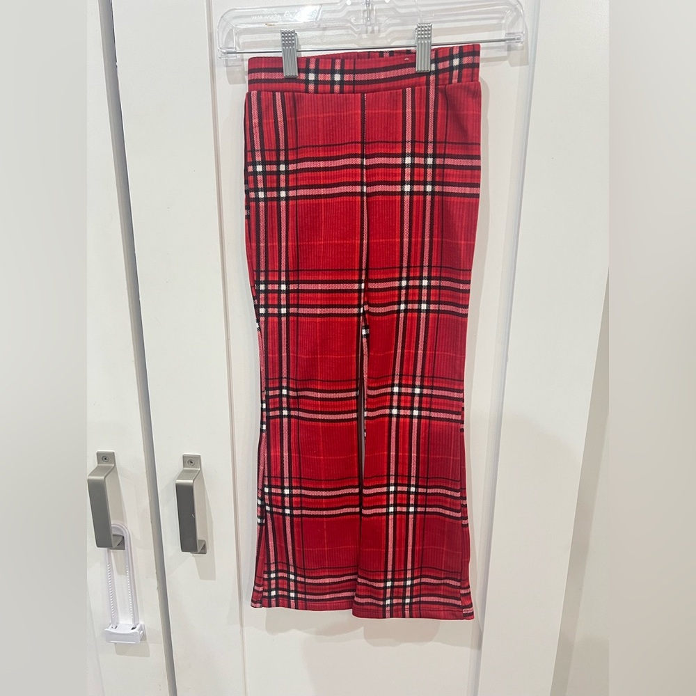 🔥3/$18🔥 NWOT 365 Garanimals Kids Red Plaid Pants Girls size 7